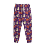 Funny Halloween Pumpkin Pattern Print Sweatpants