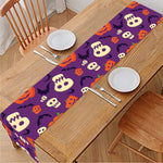 Funny Halloween Pumpkin Pattern Print Table Runner