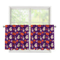 Funny Halloween Pumpkin Pattern Print Tier Curtains