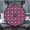 Funny Halloween Pumpkin Pattern Print Tire Cover With Camera Hole