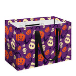 Funny Halloween Pumpkin Pattern Print Utility Tote Bag