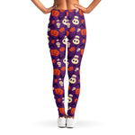 Funny Halloween Pumpkin Pattern Print Women's Leggings