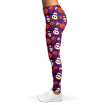Funny Halloween Pumpkin Pattern Print Women's Leggings