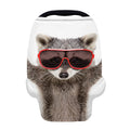 Funny Raccoon Print Baby Seat Cover