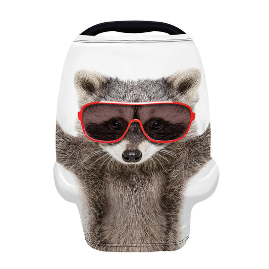 Funny Raccoon Print Baby Seat Cover