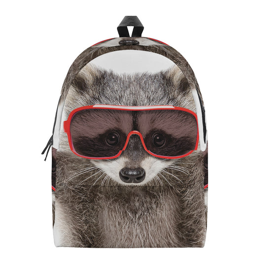 Funny Raccoon Print Backpack