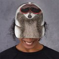 Funny Raccoon Print Baseball Cap