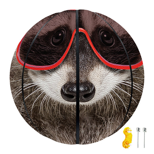 Funny Raccoon Print Basketball