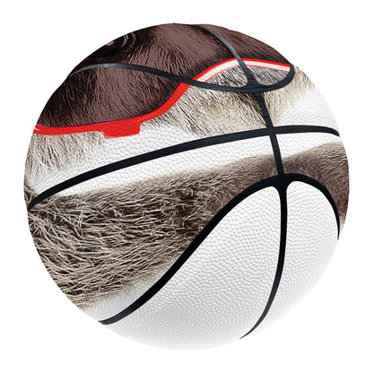 Funny Raccoon Print Basketball