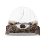Funny Raccoon Print Beanie