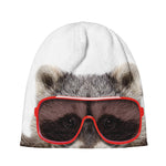 Funny Raccoon Print Beanie