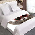 Funny Raccoon Print Bed Runner