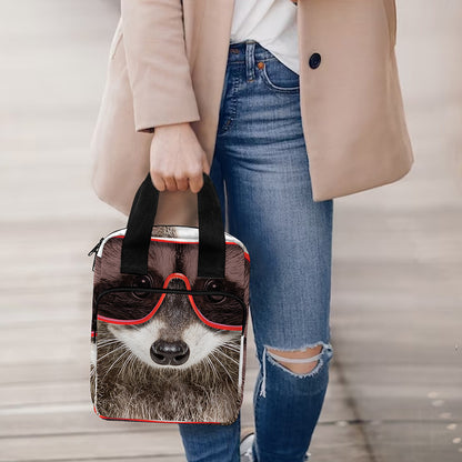 Funny Raccoon Print Bible Tote Bag
