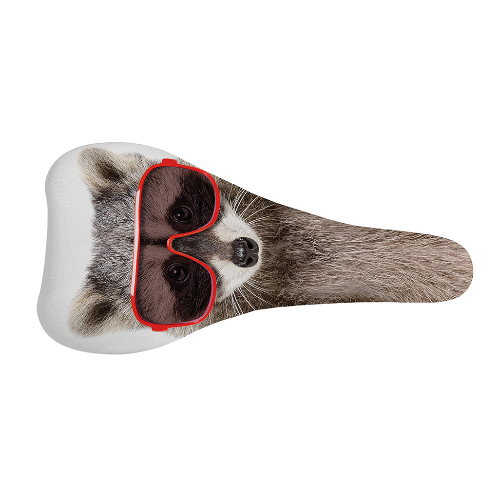 Funny Raccoon Print Bicycle Seat Cover