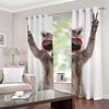 Funny Raccoon Print Blackout Grommet Curtains