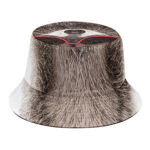 Funny Raccoon Print Bucket Hat