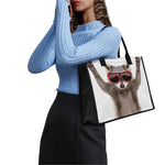 Funny Raccoon Print Canvas Tote Bag