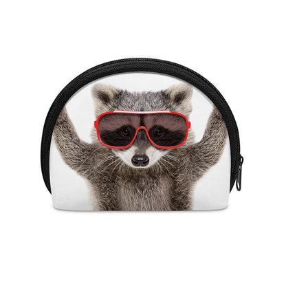 Funny Raccoon Print Coin Purse