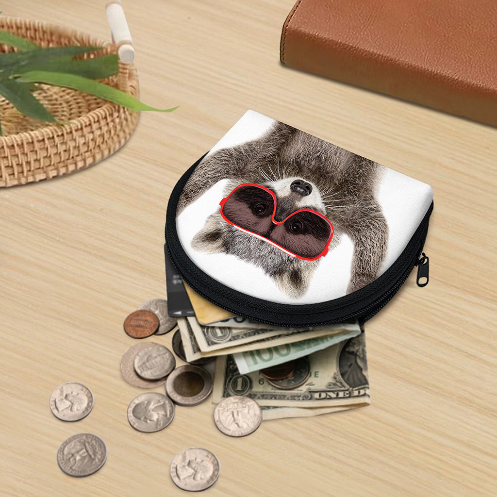 Funny Raccoon Print Coin Purse