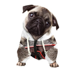 Funny Raccoon Print Dog Zip Up Hoodie