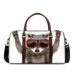 Funny Raccoon Print Duffle Bag