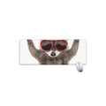 Funny Raccoon Print Extended Mouse Pad