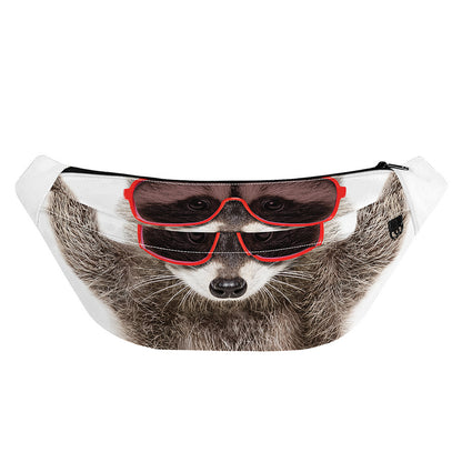 Funny Raccoon Print Fanny Pack