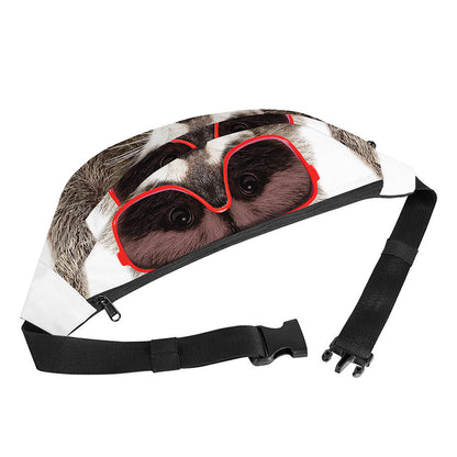 Funny Raccoon Print Fanny Pack