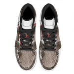 Funny Raccoon Print High Top Leather Sneakers