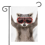 Funny Raccoon Print House Flag
