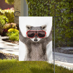 Funny Raccoon Print House Flag