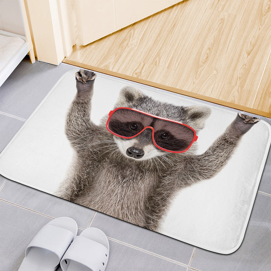 Funny Raccoon Print Indoor Door Mat