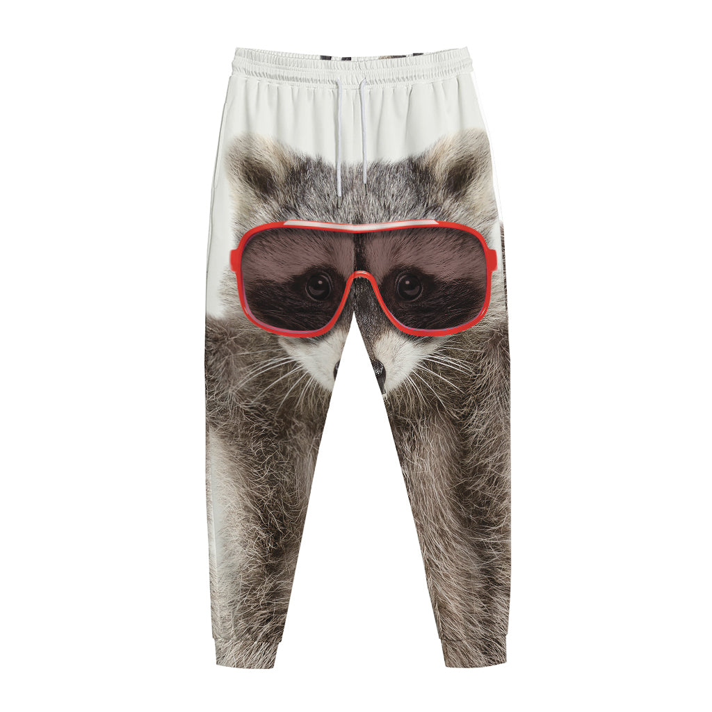 Funny Raccoon Print Jogger Pants