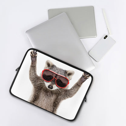 Funny Raccoon Print Laptop Sleeve