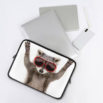 Funny Raccoon Print Laptop Sleeve