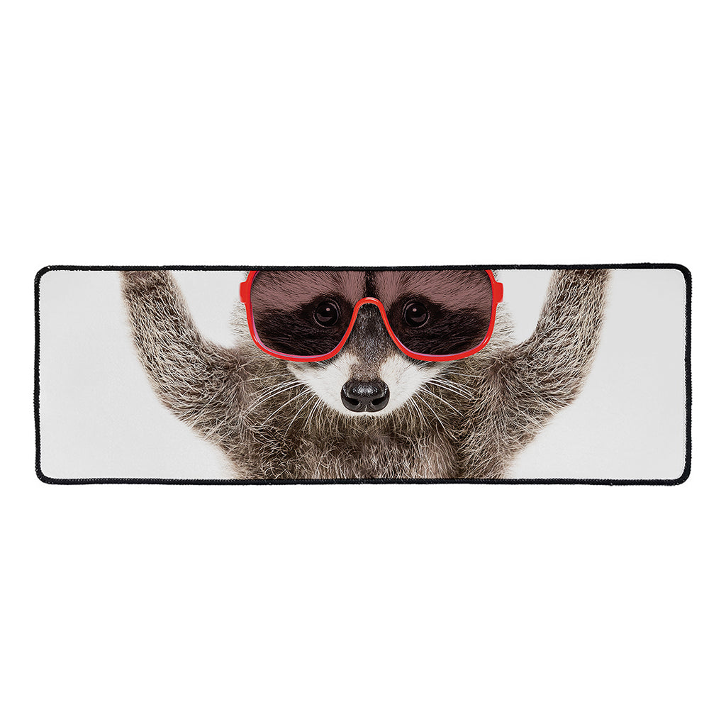 Funny Raccoon Print Long Kitchen Mat