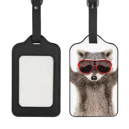 Funny Raccoon Print Luggage Tag