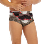 Funny Raccoon Print Men's Briefs