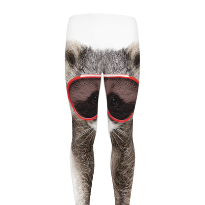 Funny Raccoon Print Men's leggings