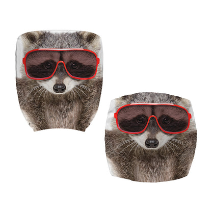 Funny Raccoon Print Office Chair Cover