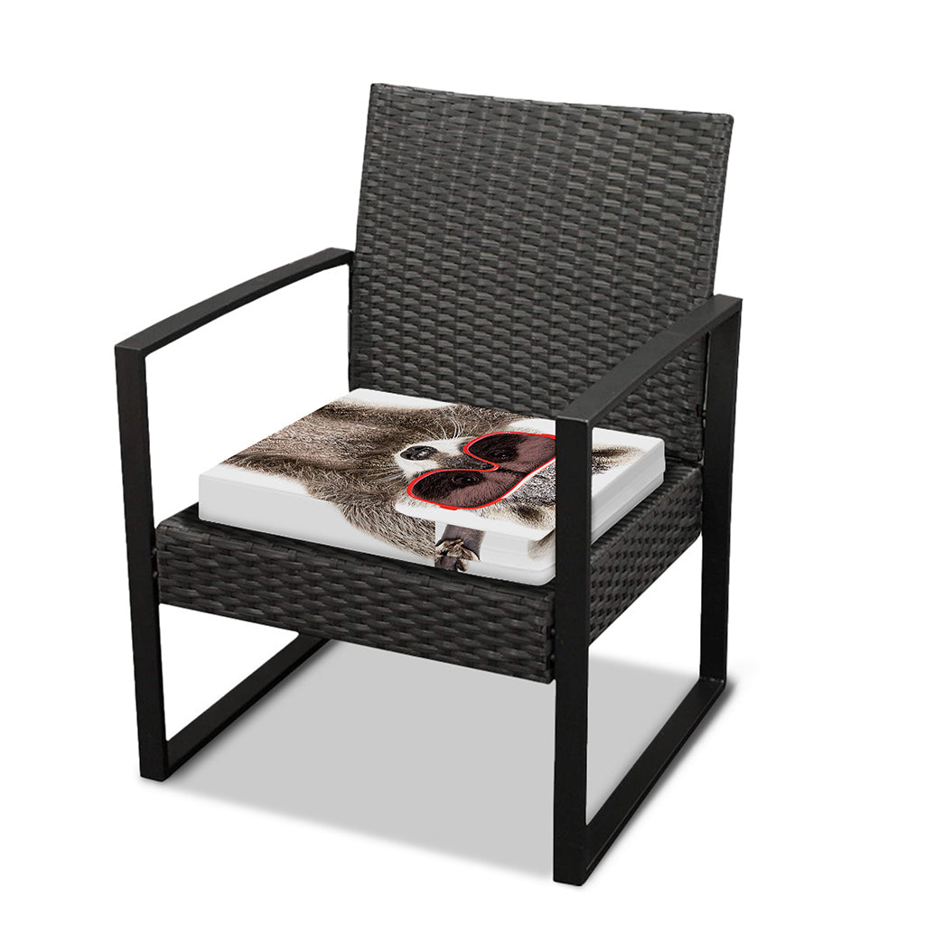 Funny Raccoon Print Outdoor Seat Cushion Cover