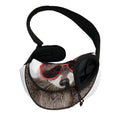 Funny Raccoon Print Pet Sling Carrier