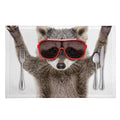 Funny Raccoon Print Placemat