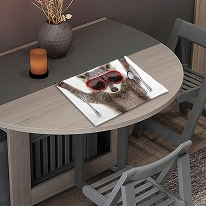 Funny Raccoon Print Placemat
