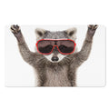 Funny Raccoon Print Polyester Doormat