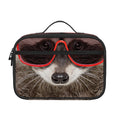 Funny Raccoon Print Portable Lunch Bag