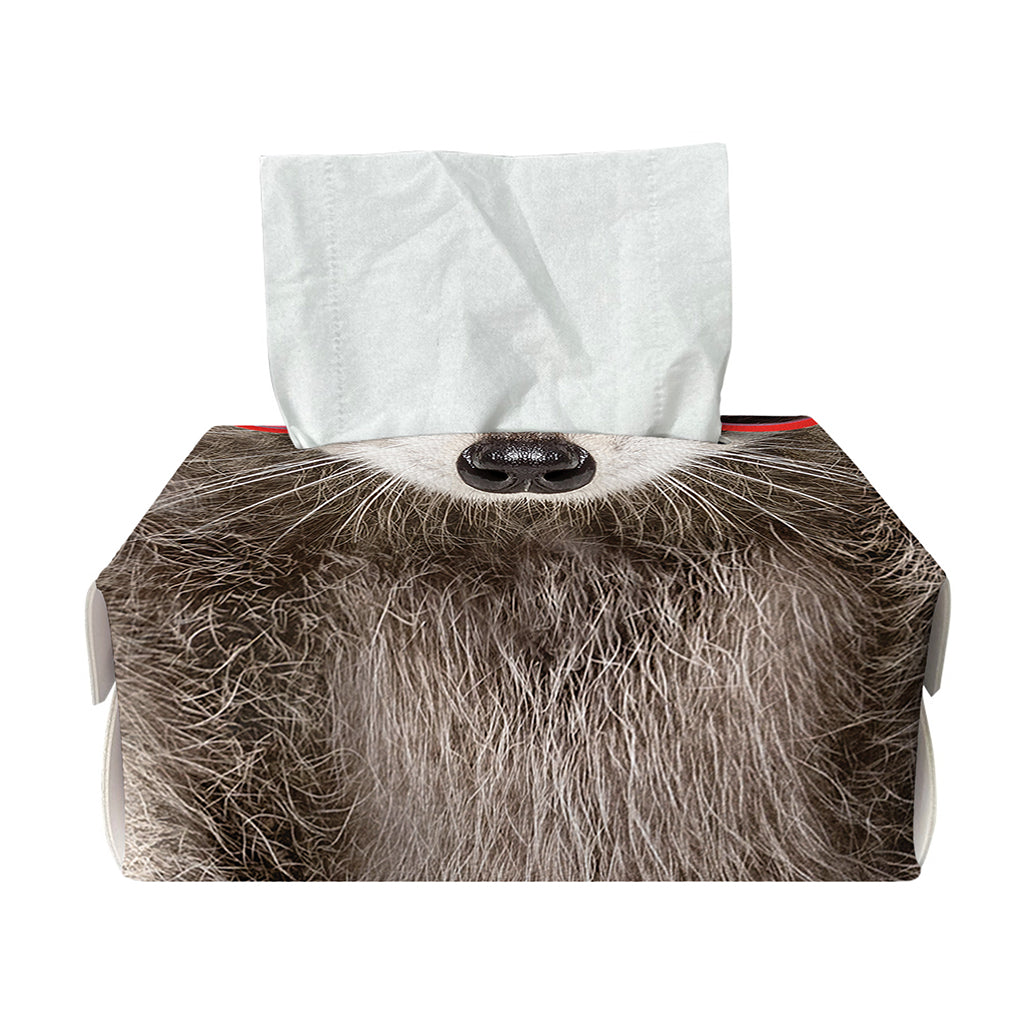 Funny Raccoon Print Rectangle Tissue Box Cover