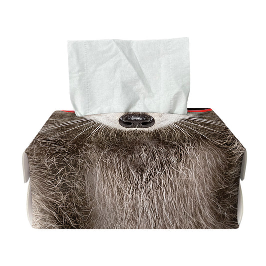 Funny Raccoon Print Rectangle Tissue Box Cover