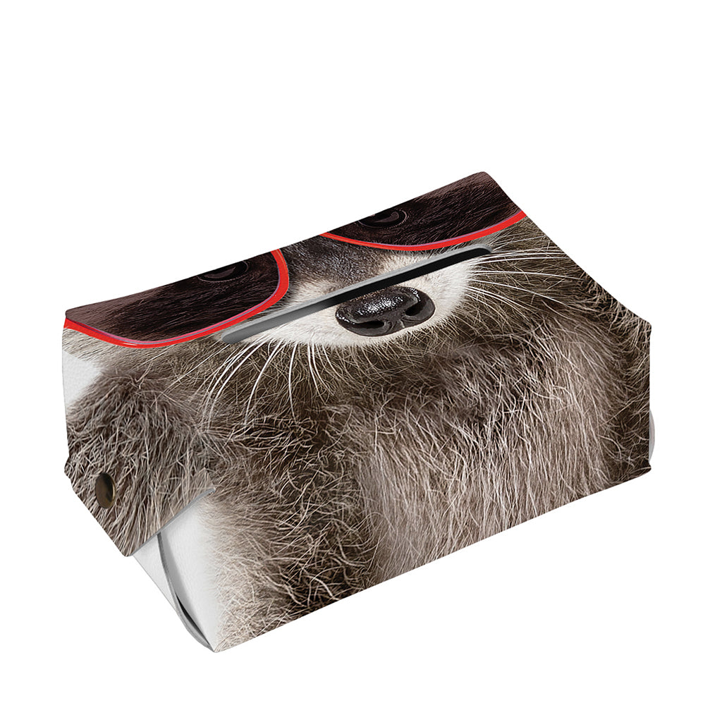 Funny Raccoon Print Rectangle Tissue Box Cover