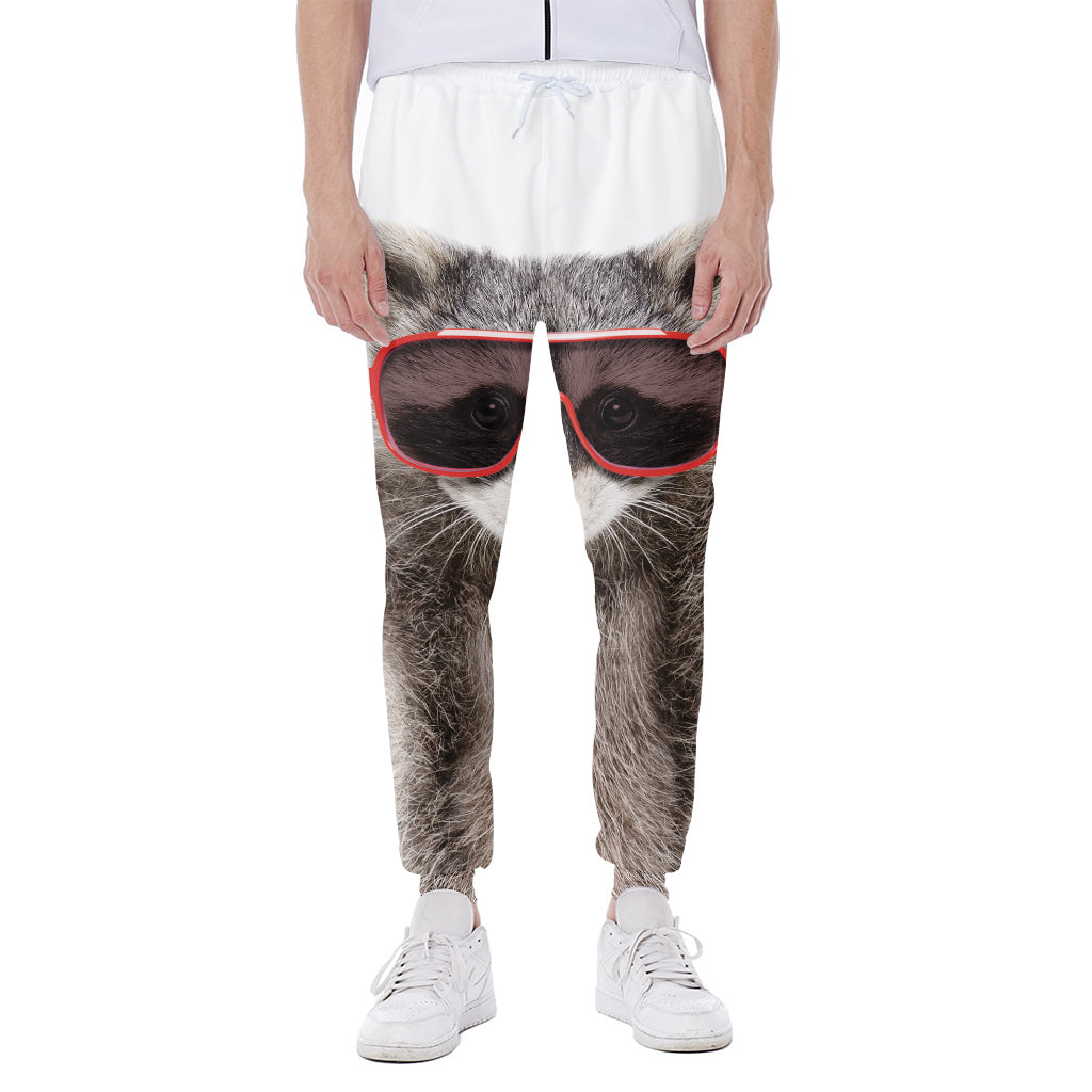 Funny Raccoon Print Scuba Joggers